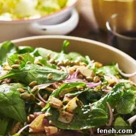 Spinach Salad with Roasted Fennel