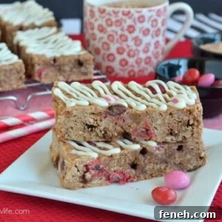 Raspberry Hot Chocolate Granola Bars