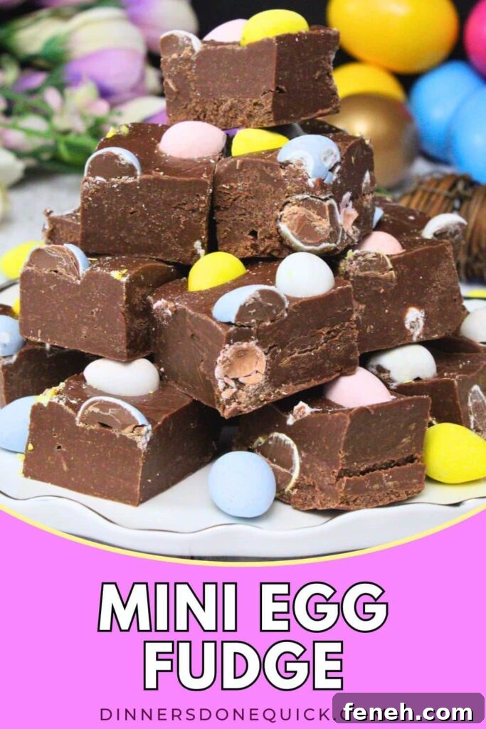 mini egg fudge recipe dinners done quick pinterest