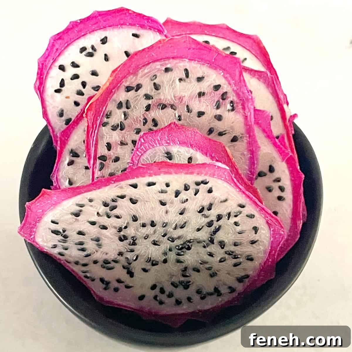 dried white dragon fruit.