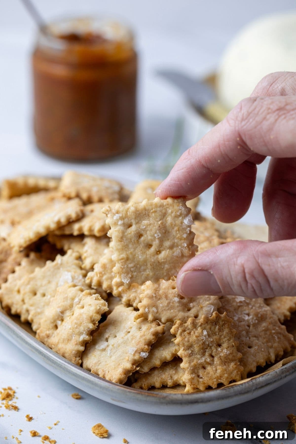 Crispy Whole Wheat Sourdough Crackers Recipe 10 img 31932 9