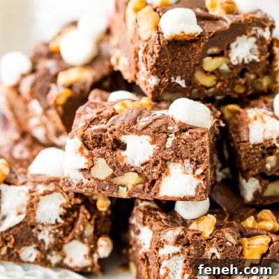 Nutella Rocky Road Fudge