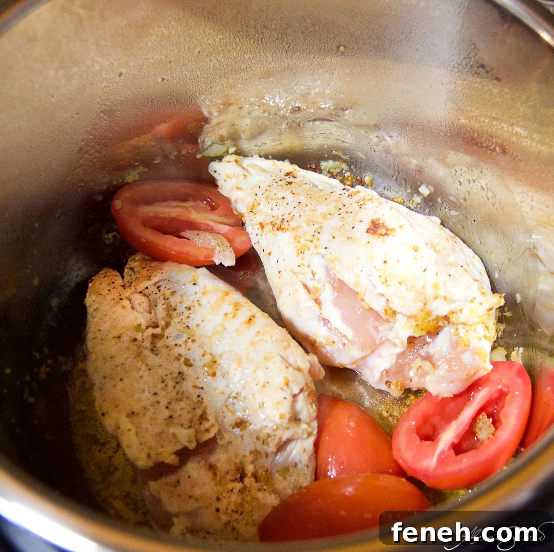Instant pot chicken and rice soup
