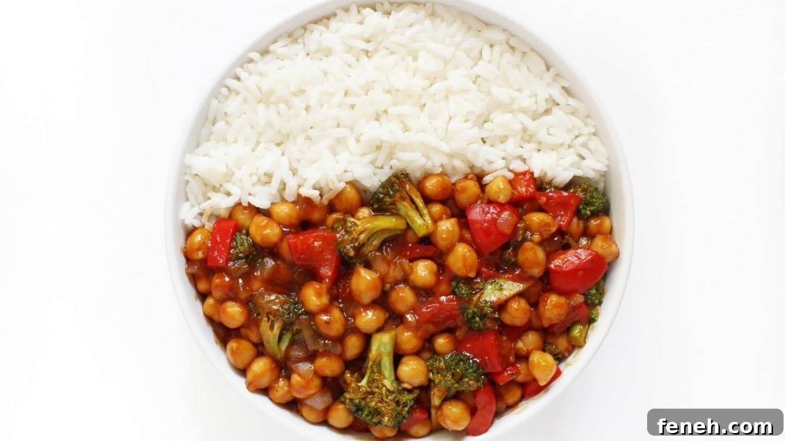 General Tso's Chickpeas