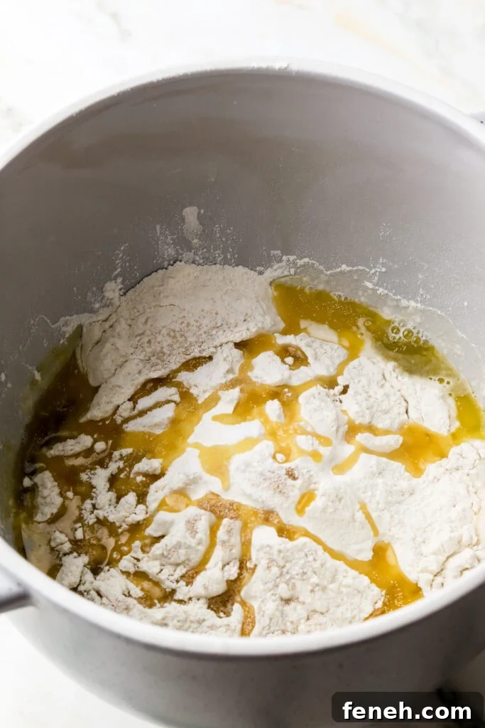 all the ingredients in a bowl