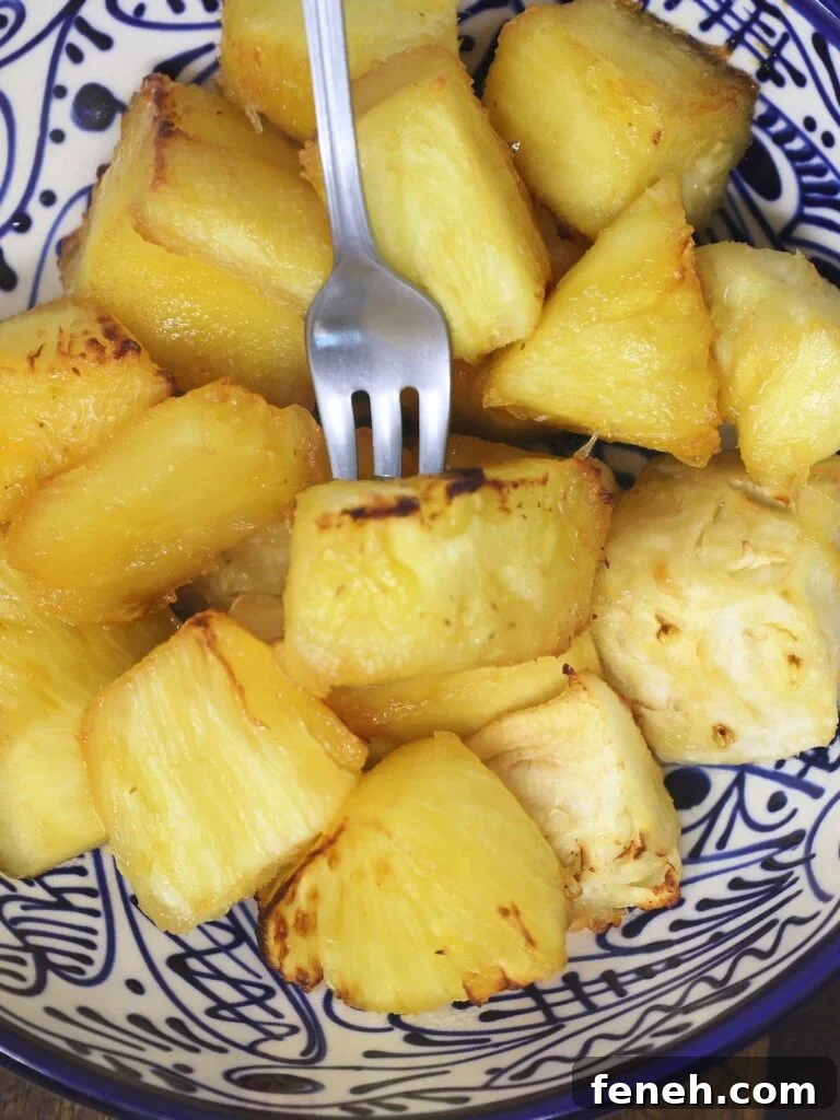Air Fryer Honey Lime Pineapple