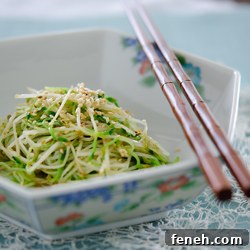 Sautéed Pea Shoots with Garlic and Lemon 2 Pea sprouts in a bowl.