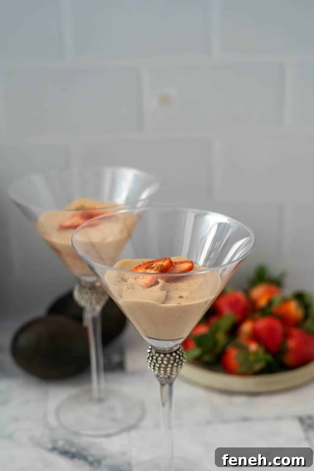 strawberry avocado mousse