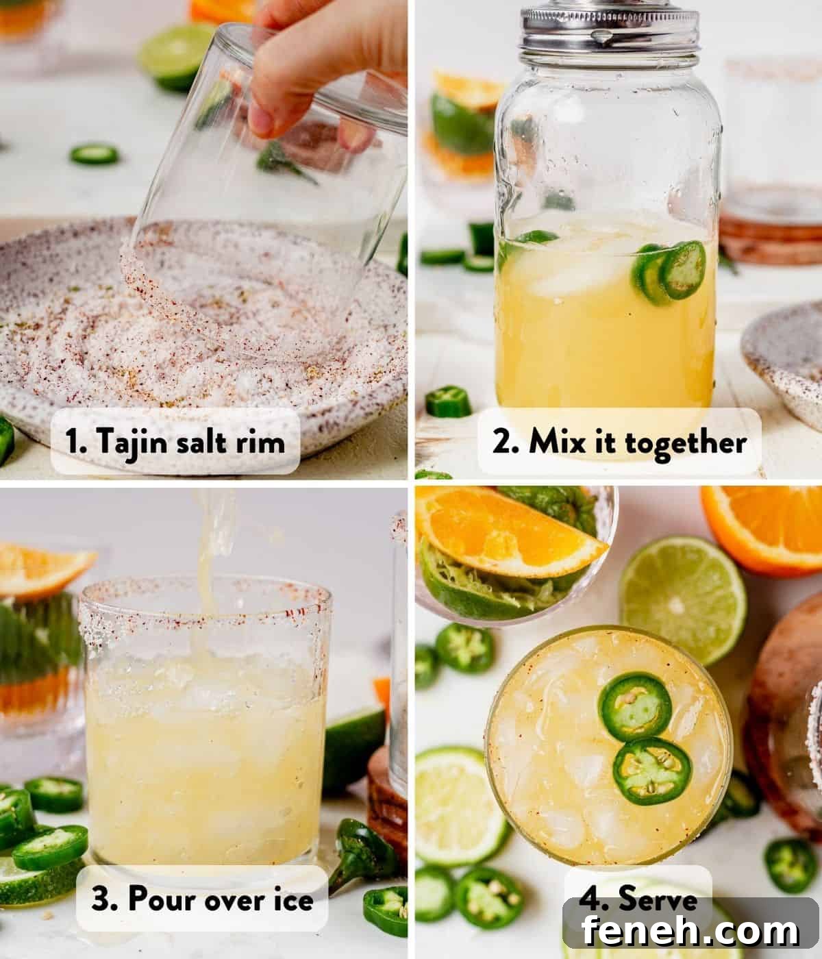 how to make a skinny spicy margarita