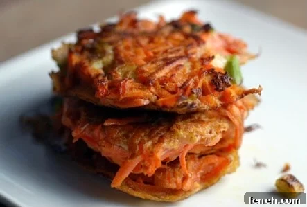 Carrot Scallion Latkes