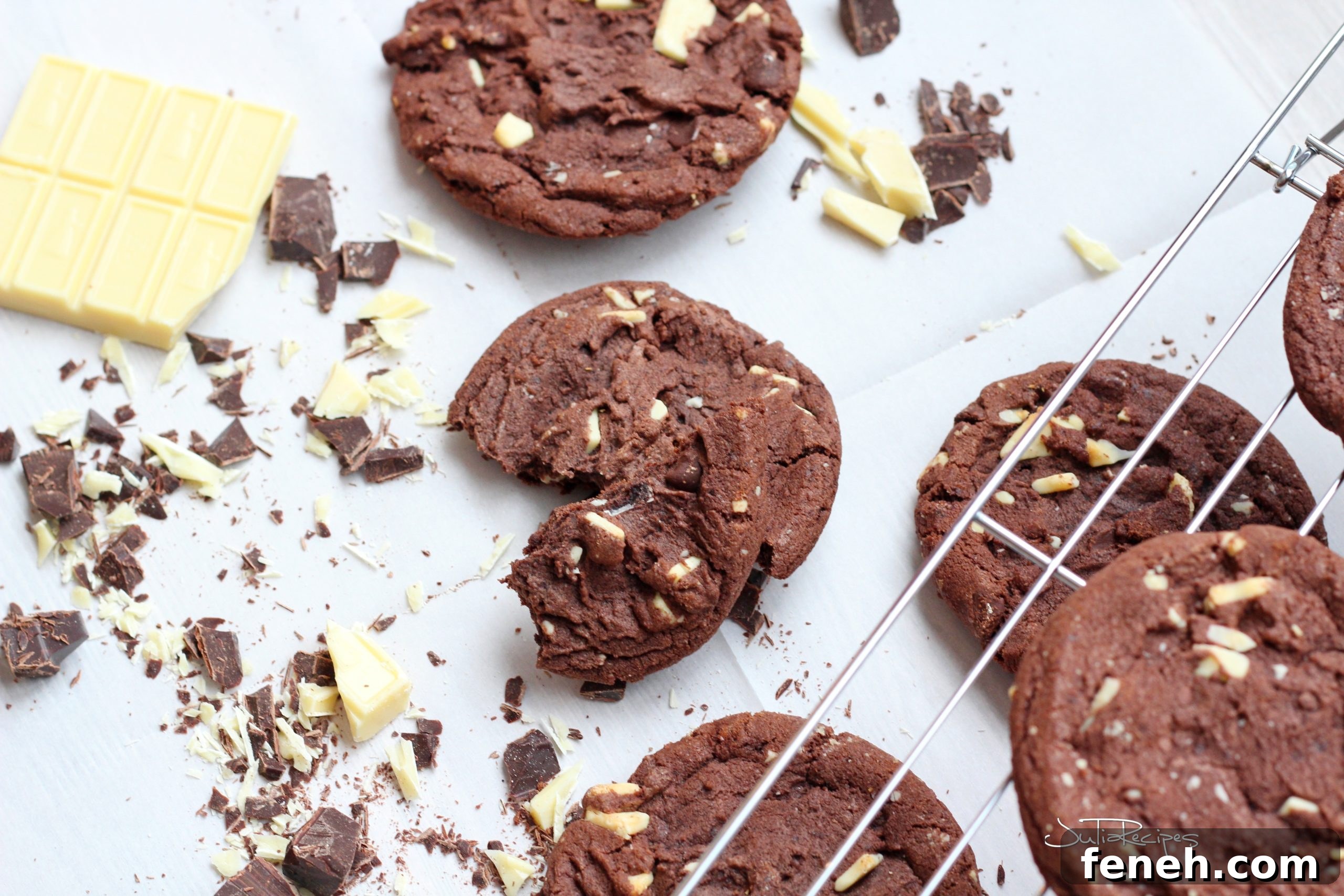 TRIPLE CHOCOLATE COOKIES