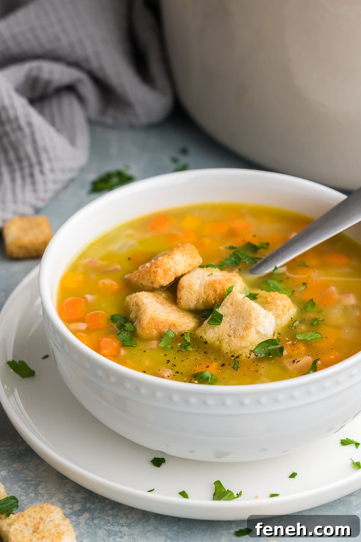leftover ham soup