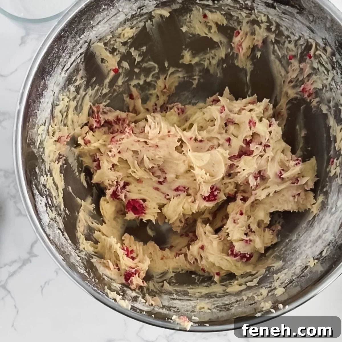 cookie dough in a bowl.