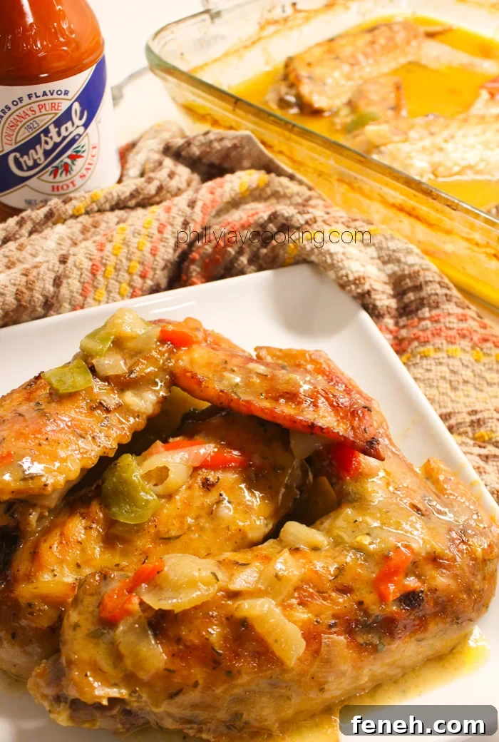 Smothered Baked Turkey Turkey Wings