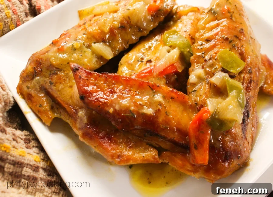 Smothered Baked Turkey Turkey Wings