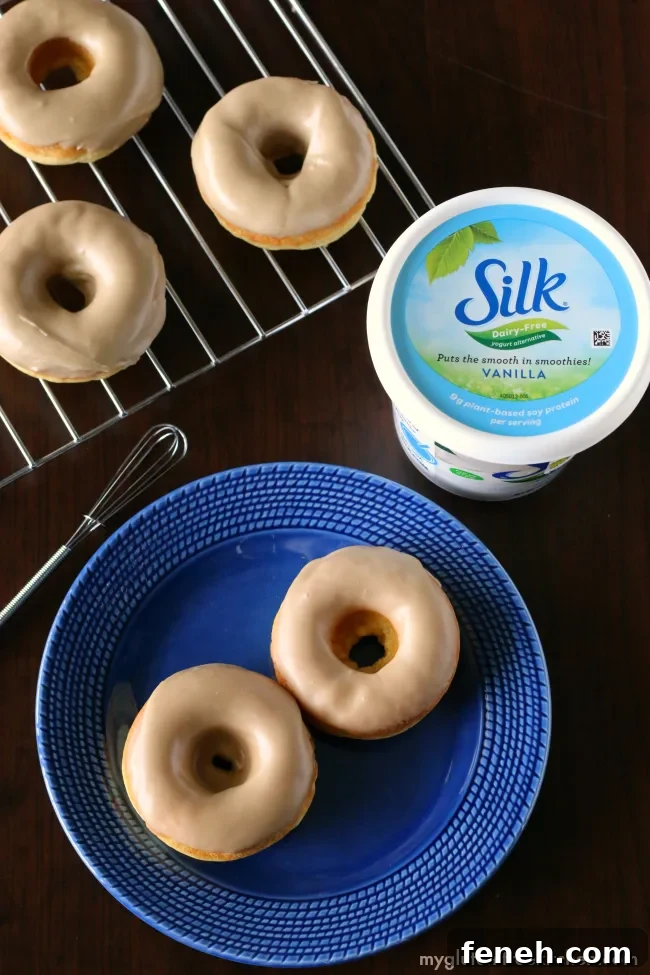 Gluten-free Dairy-free Maple Donuts. These are so soft and taste like the real thing.