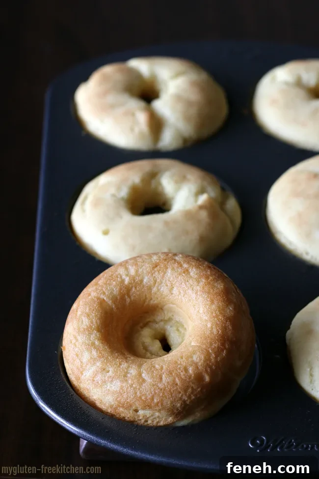 Baking gluten-free donuts in a donut pan