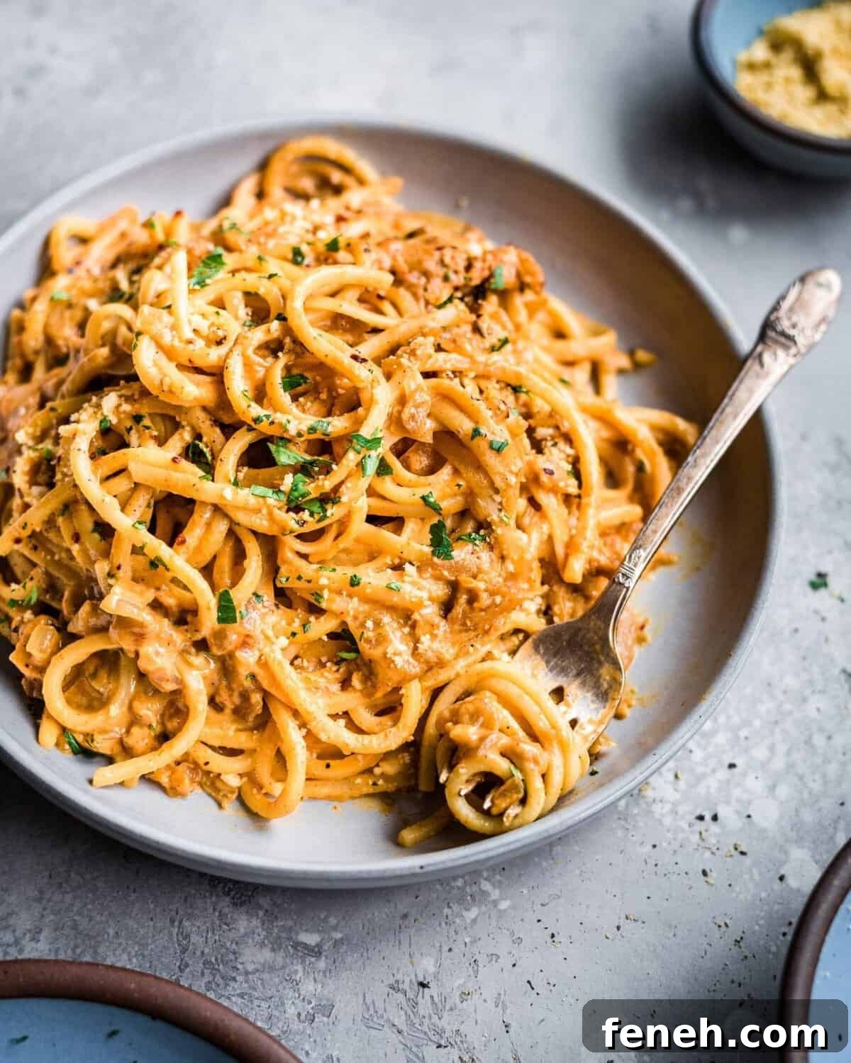 10-Ingredient Creamy Vegan Pantry Pasta