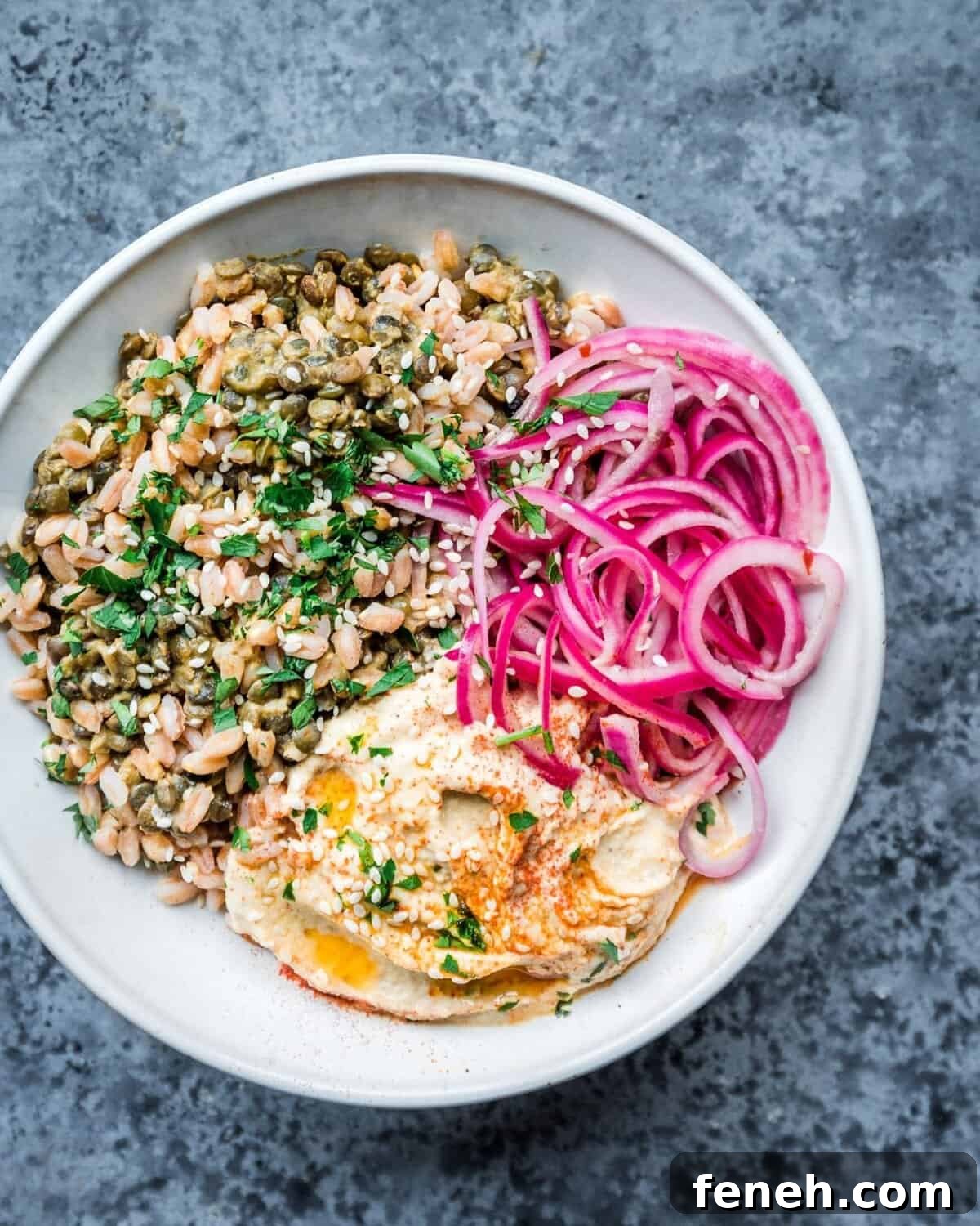 Mediterranean Lentil and Grain Bowls