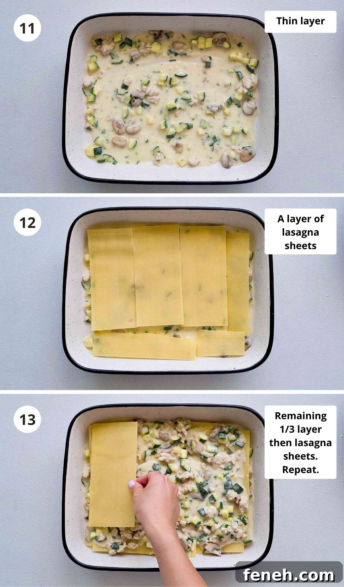 Cooking instructions step by step collage part 5