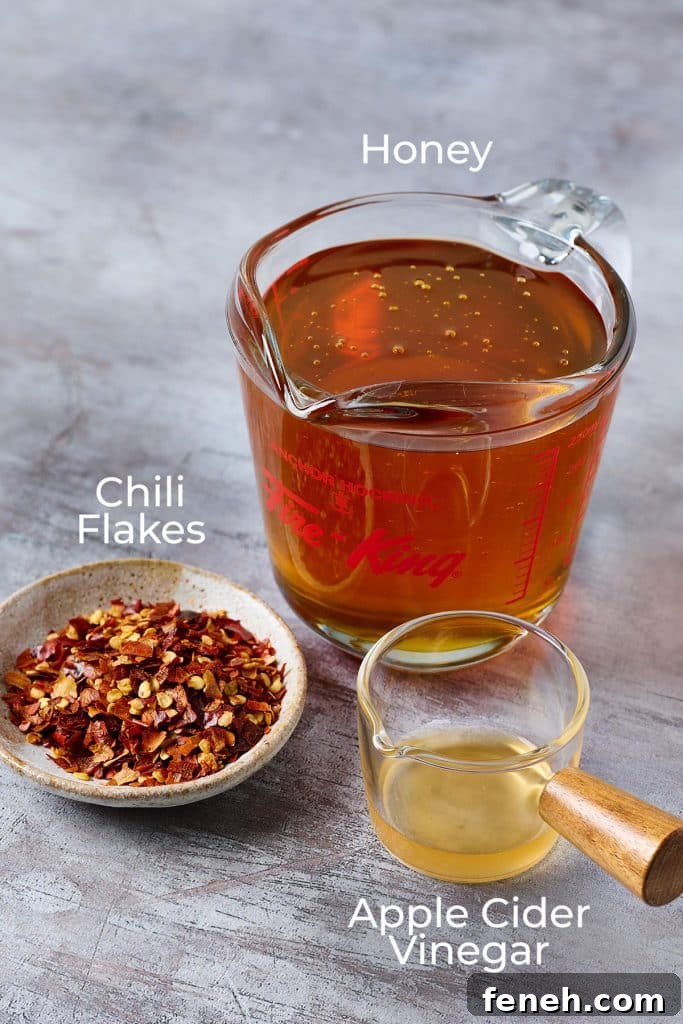 ingredients to make hot honey