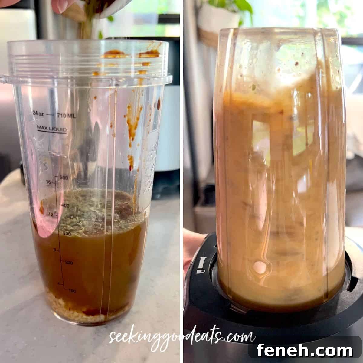 Adding the chipotle sauce ingredients to a blender and blending until smooth.