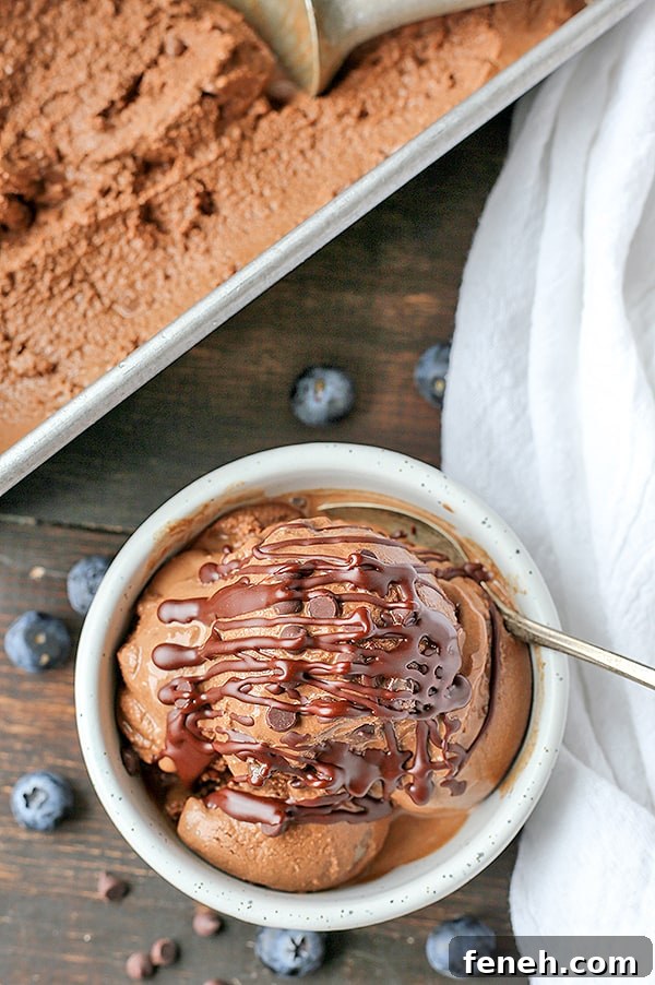 This Paleo Death By Chocolate Ice Cream is rich, creamy, and so delicious! 7 simple ingredients and a little hands on time for a treat that is so good you won't be able to tell it's healthy. Dairy free, naturally sweetened and gluten free.