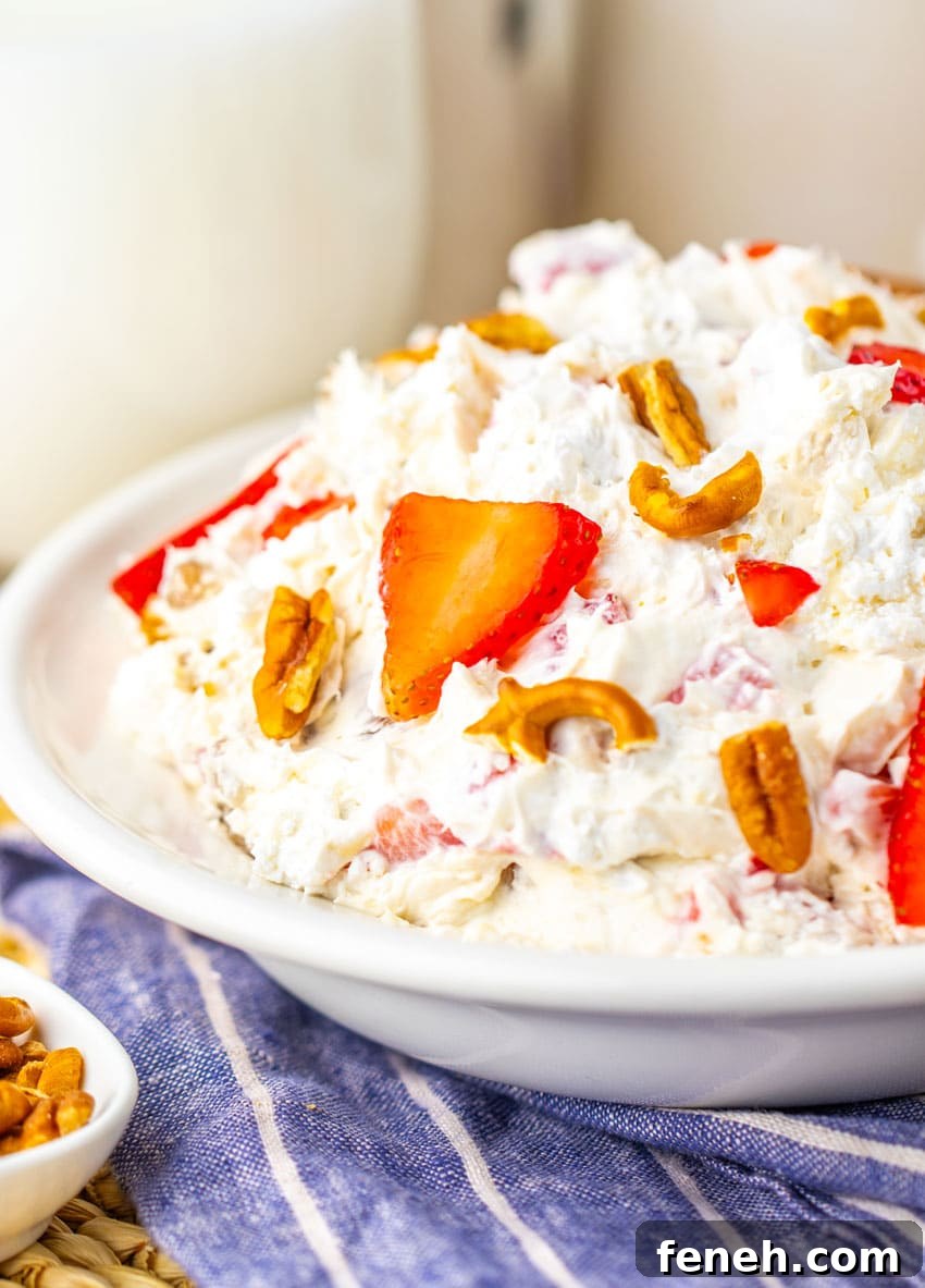 strawberry pretzel fluff salad