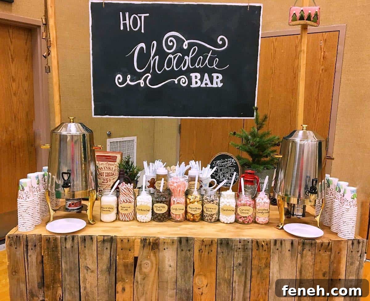 diy hot chocolate bar.