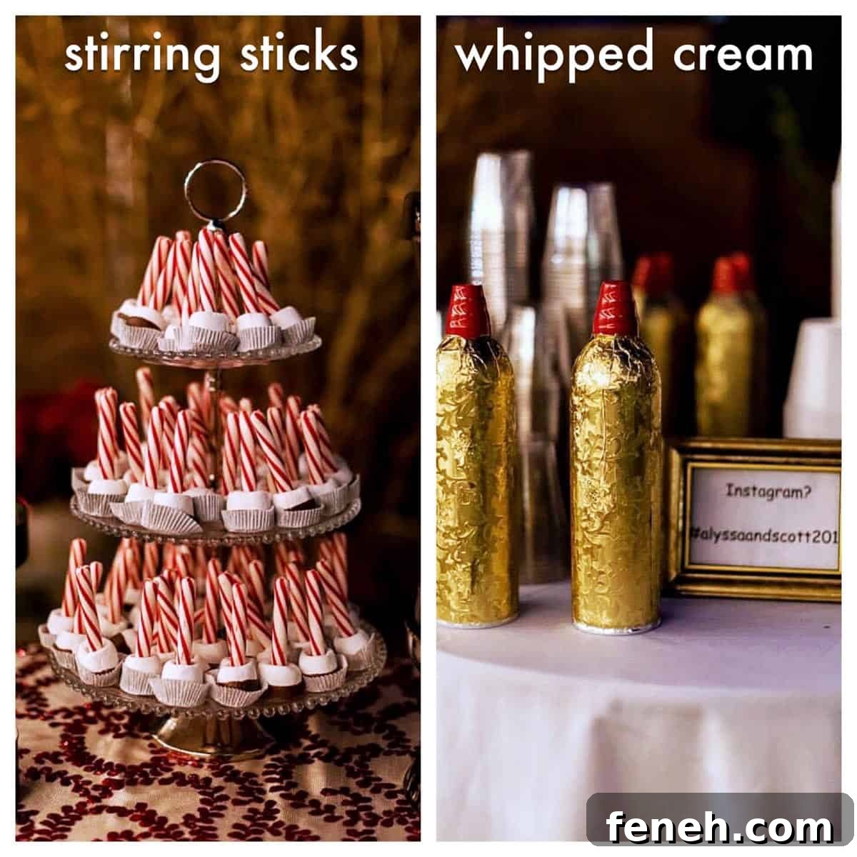 hot chocolate bar for wedding.