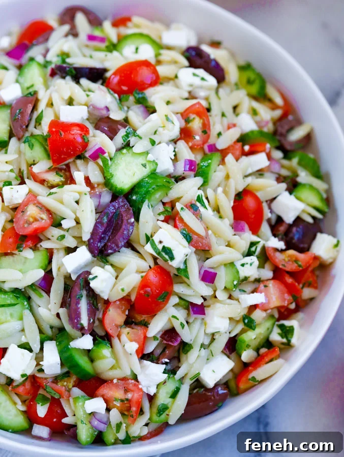 greek orzo salad