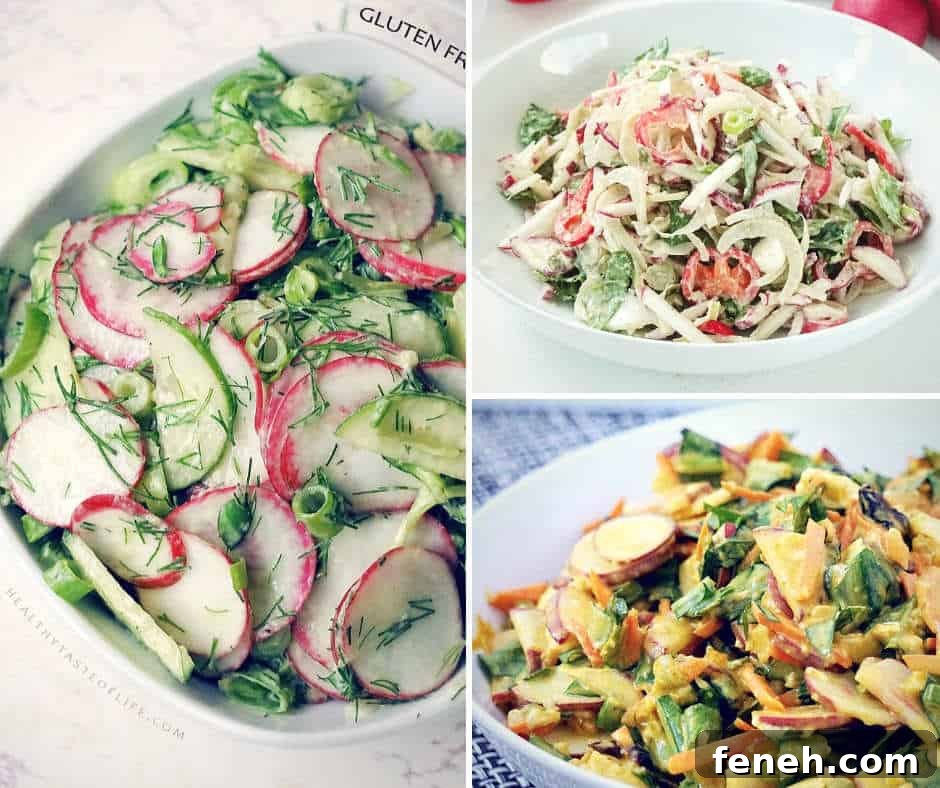 3 Healthy radish salad recipes