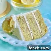 a slice of moist lemon drizzle cake