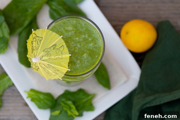 Green Monster Smoothie glass