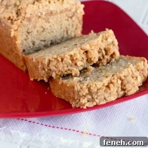 Applesauce Bread with cinnamon oat topping.