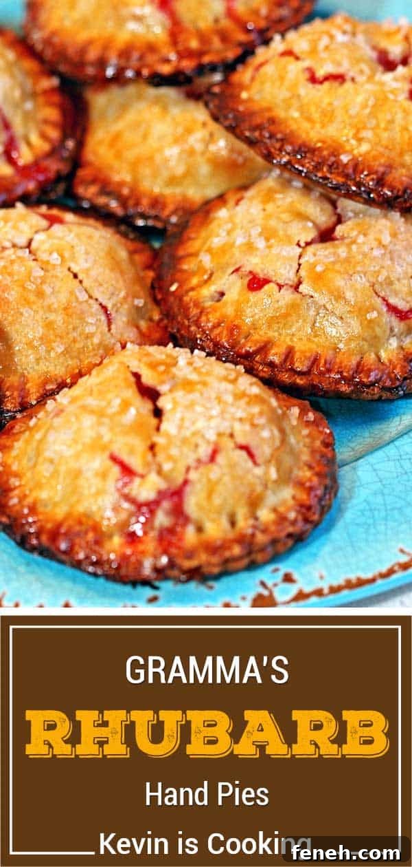 titled image (and shown) gramma's rhubarb hand pies