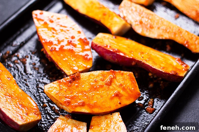 Paprika sweet potato wedges