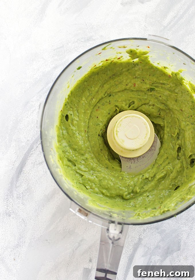Summer Zucchini Noodle Salad with Creamy Basil Avocado Sauce