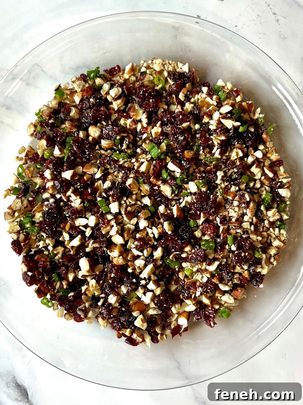 Nuts and cranberries