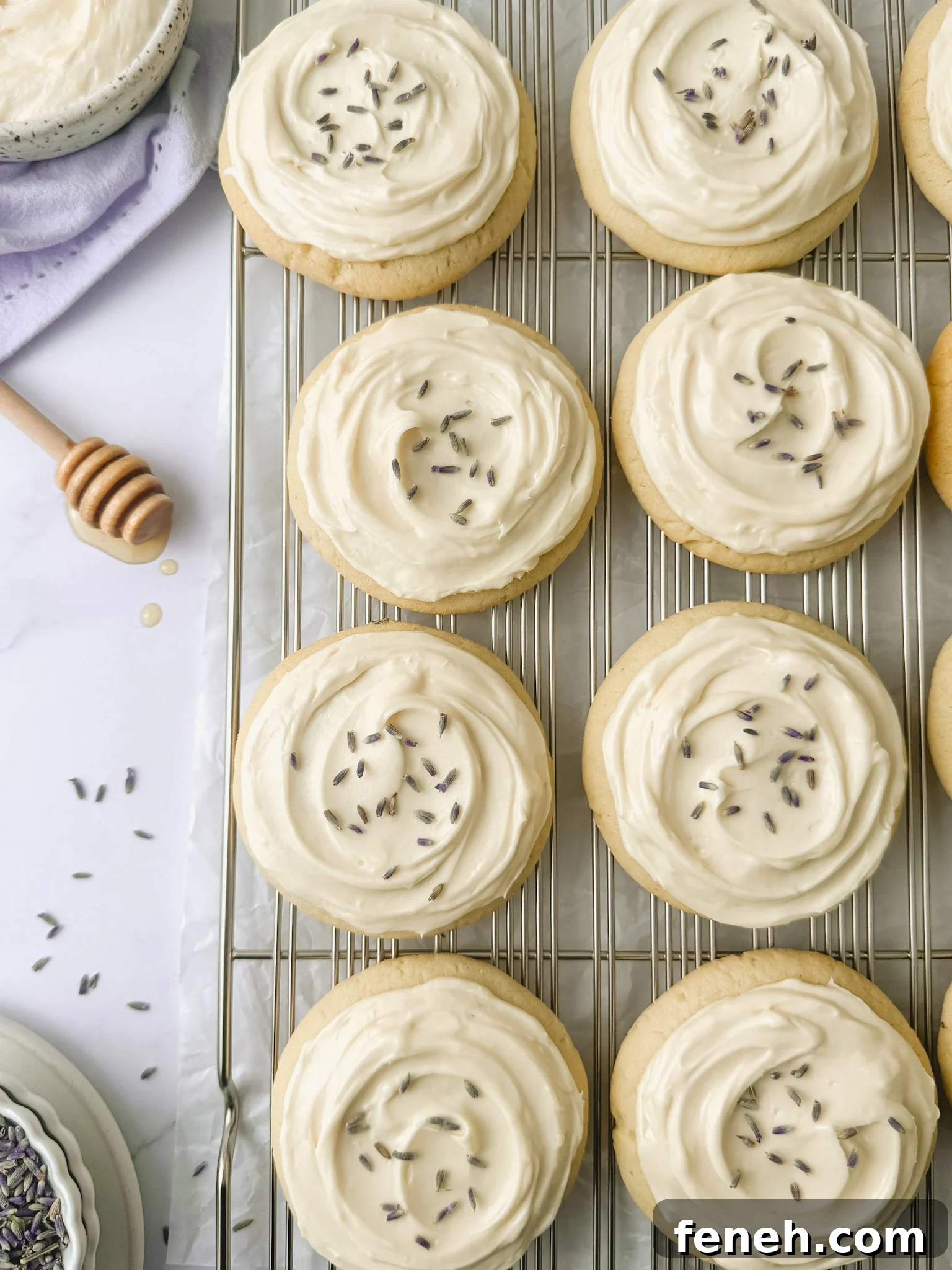 Honey Lavender Cookies - another shot