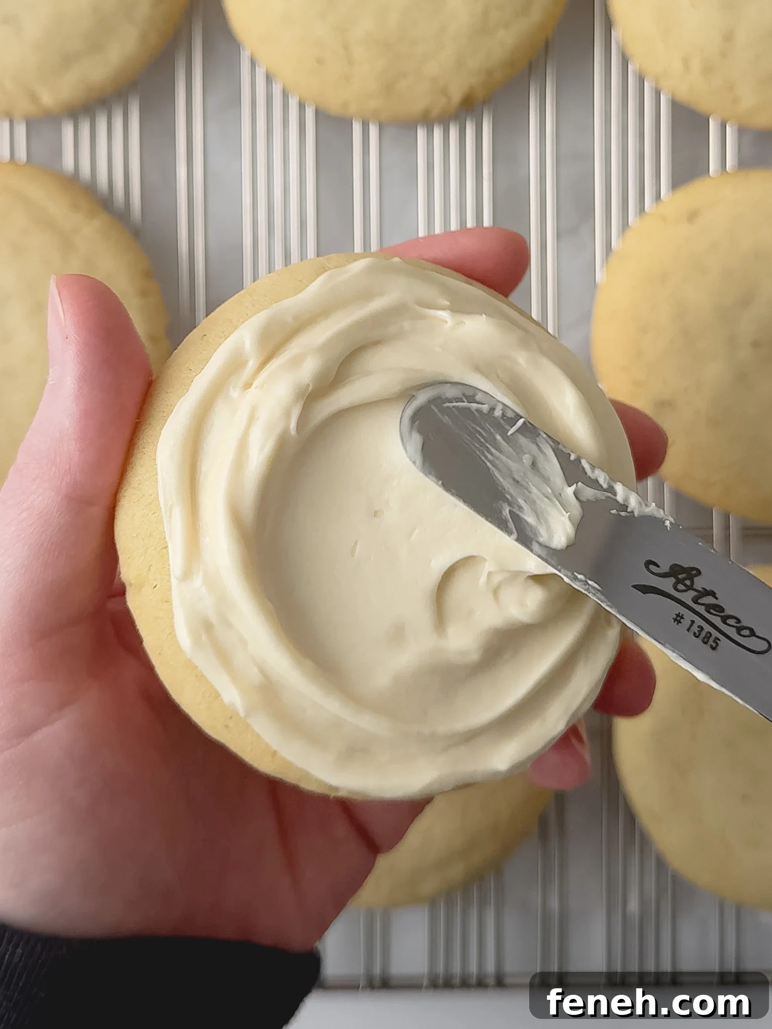 Honey Lavender Cookies - frosting