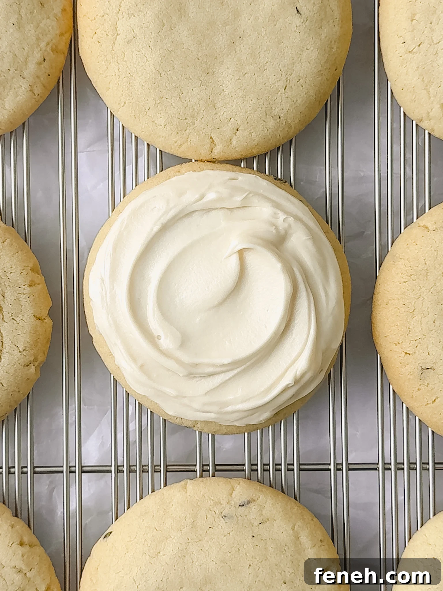 Honey Lavender Cookies - plated