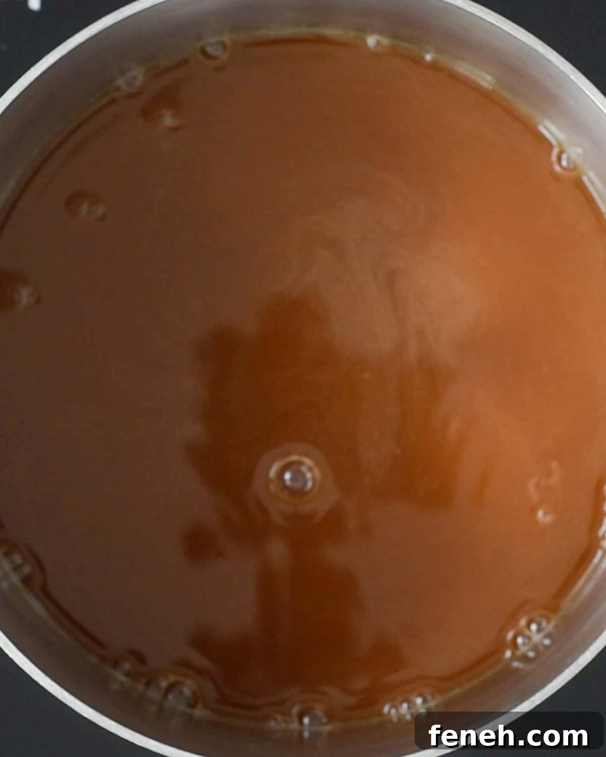 wet ingredients in a saucepan