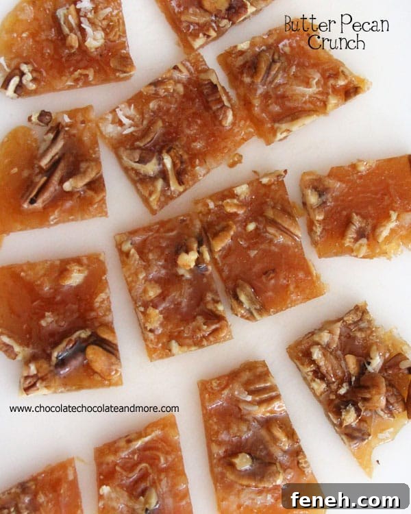 Butter Pecan Crunch candy - buttery taste with pecans and coconut