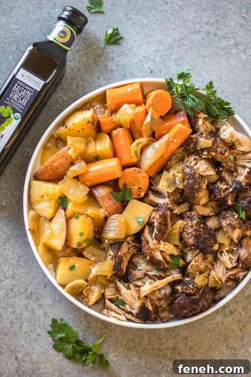 Pork roast with gravy