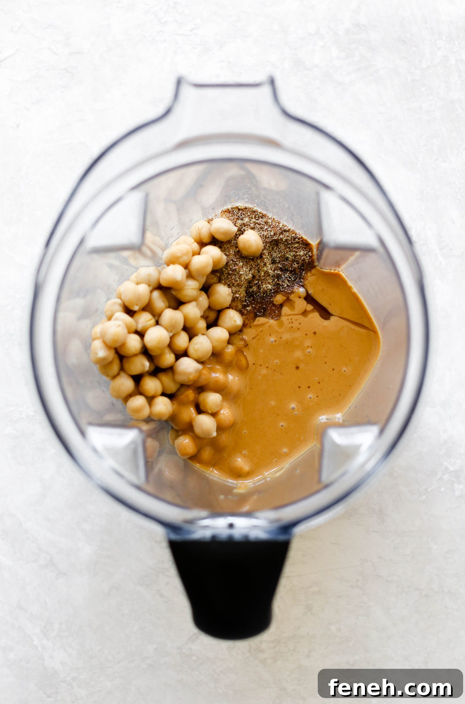 ingredients for Chickpea Cookie Dough in blender