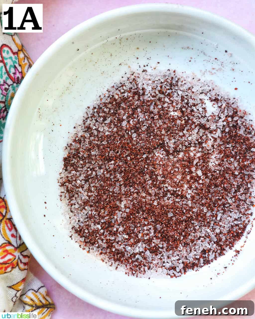 Chili salt rim in a bowl