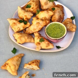 Potato samosas