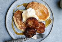 Cinnamon Plum and Yogurt Pancakes