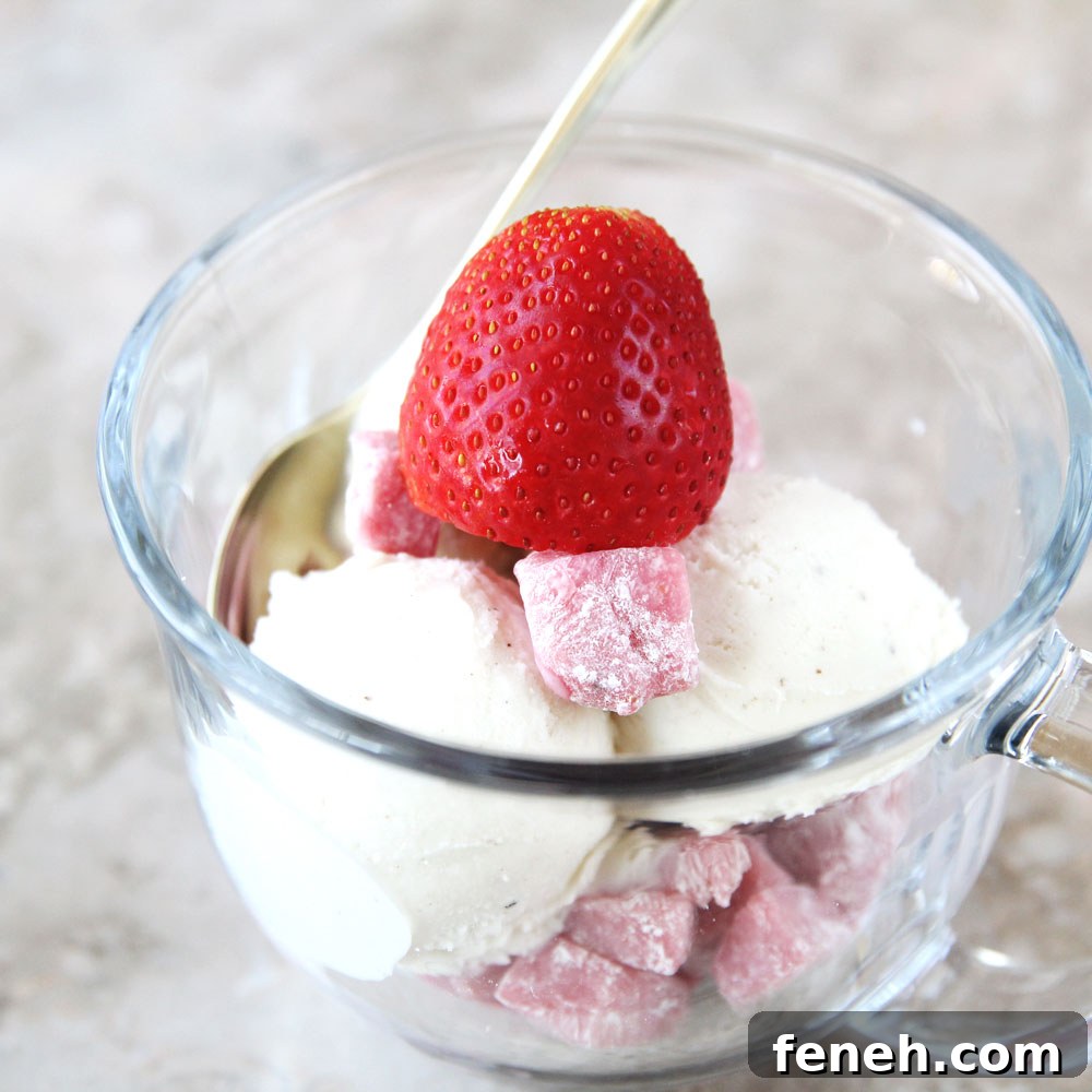 Homemade Japanese Strawberry Mochi Ice Cream Recipe 23 strawberry mochi squares